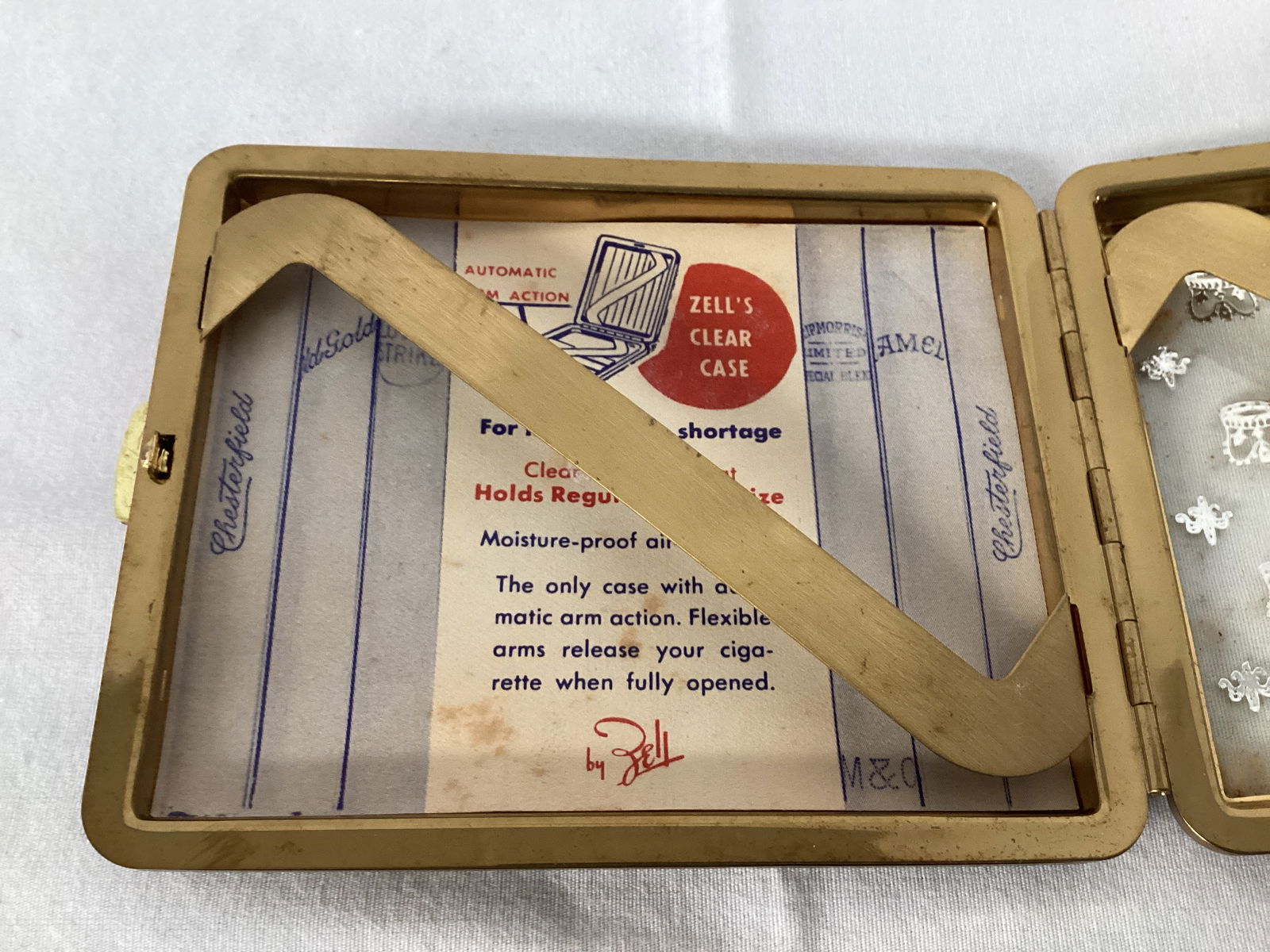 Vintage Zell Clear Cigarette Case - 3