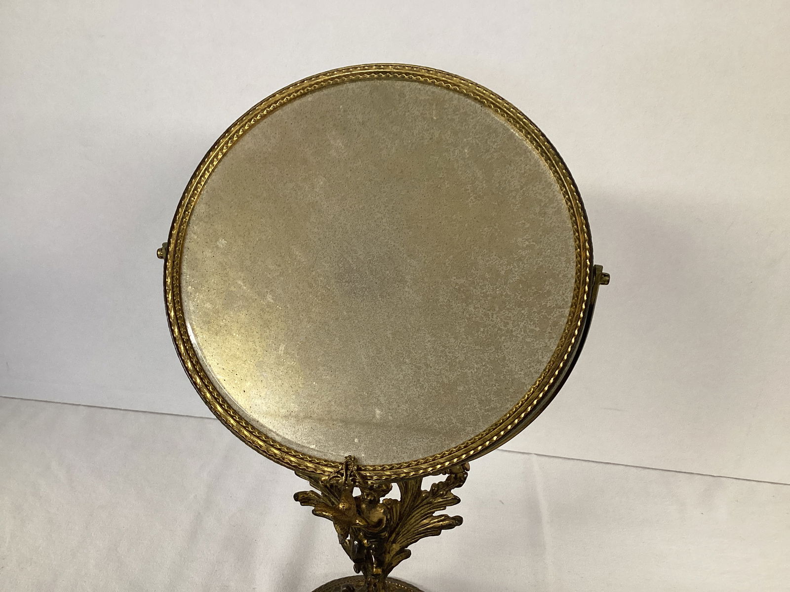 Vintage Double Sided Vanity Mirror in Stand - 3