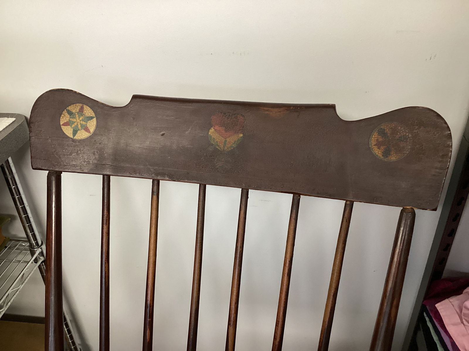 Antique Spindle Back Rocking Chair - 2