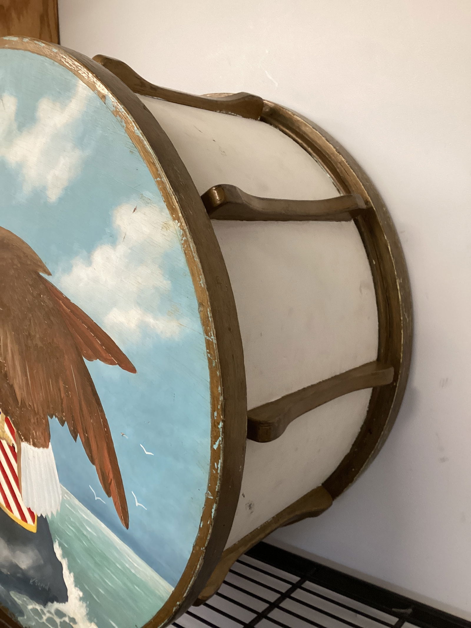 Painted Wood Drum - 4