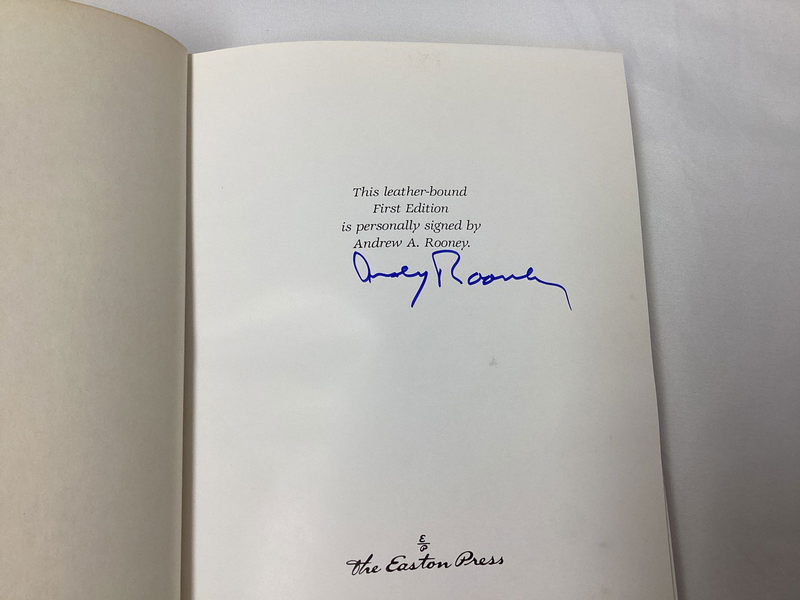 Easton Press Not That You Asked Signed First Edition Leather Bound Book - 4