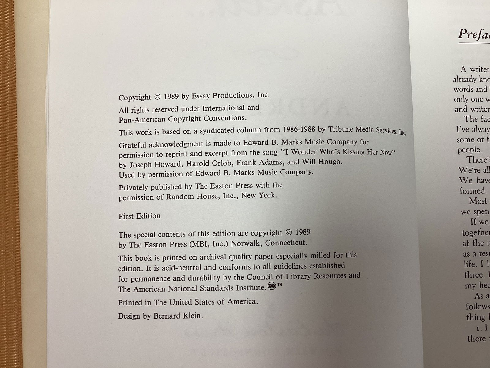 Easton Press Not That You Asked Signed First Edition Leather Bound Book - 5