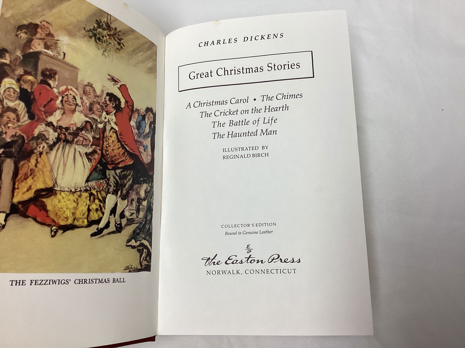 Easton Press Great Christmas Stories Charles Dickens Leather Bound Book - 3