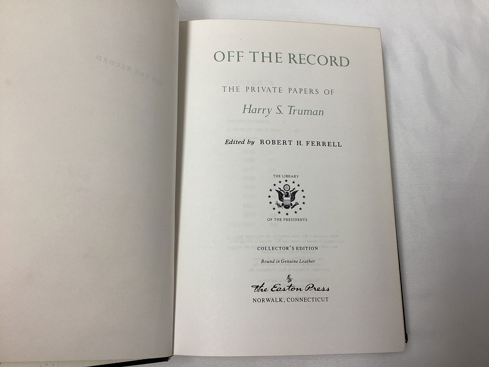 Five Easton Press Library of the Presidents Leather Bound Books - 16