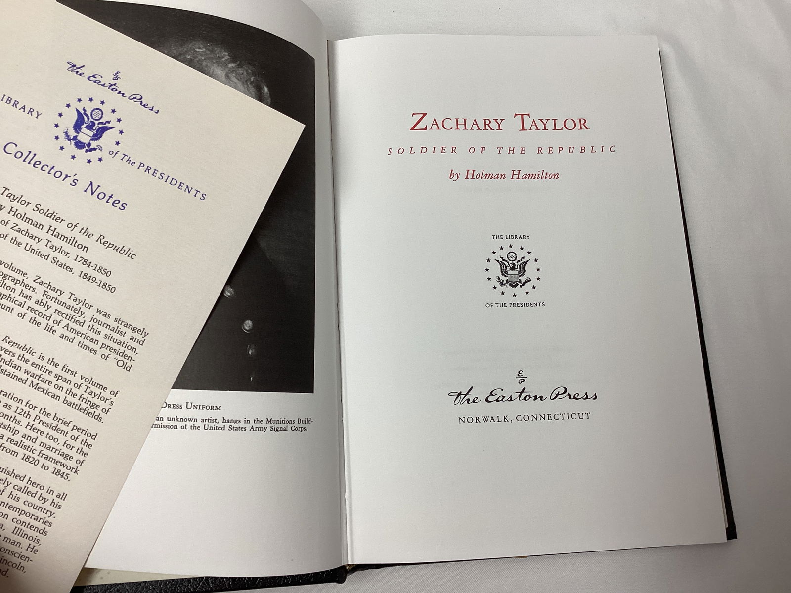 Five Easton Press Library of the Presidents Leather Bound Books - 5