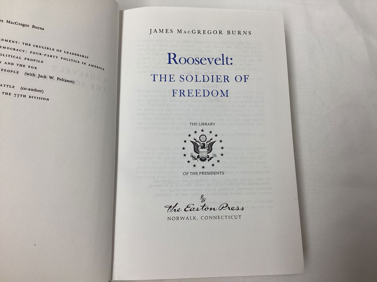 Four Easton Press Library of the Presidents Leather Bound Books - 17