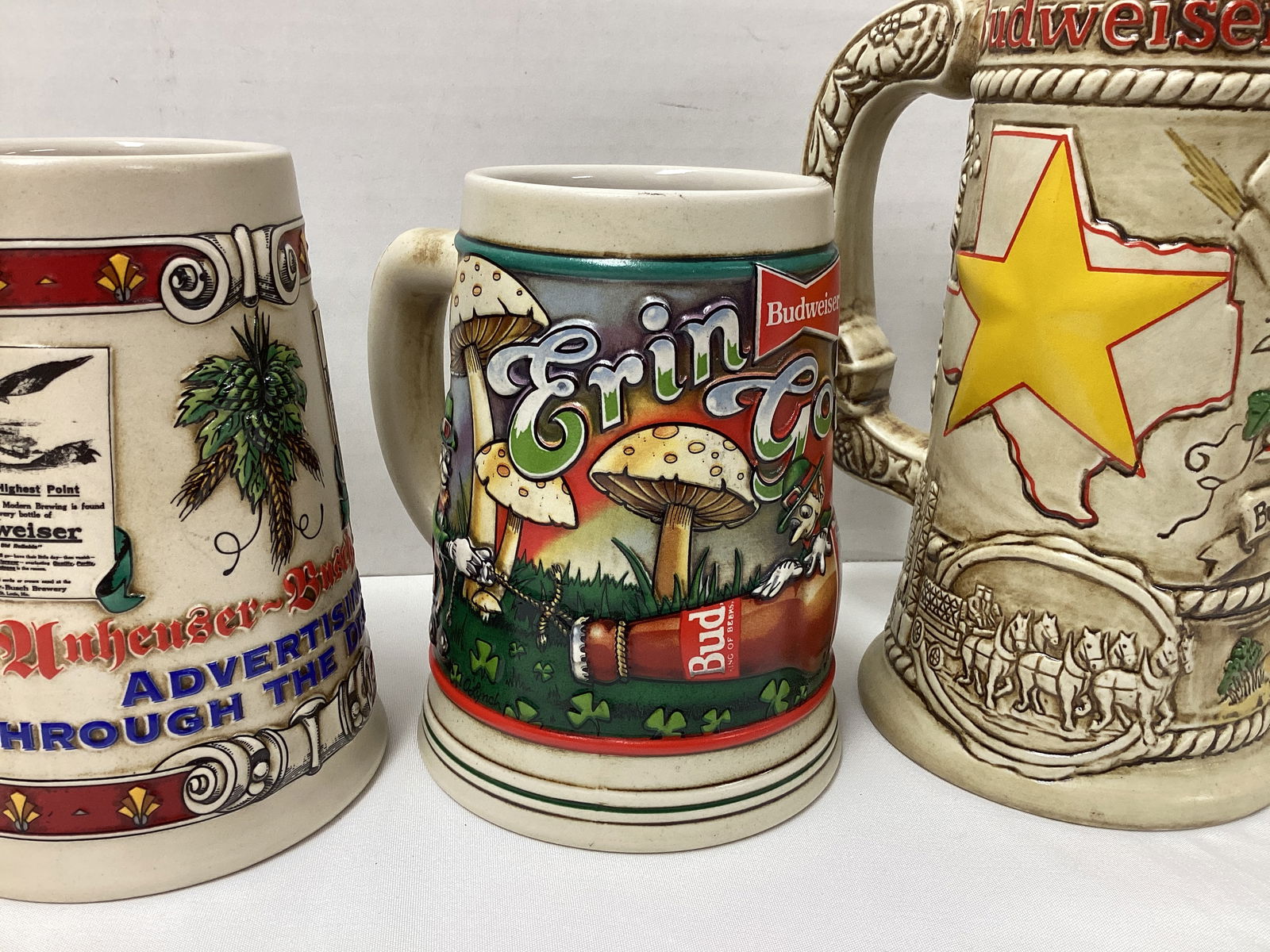 Four Anheuser Busch Beer Steins - 3