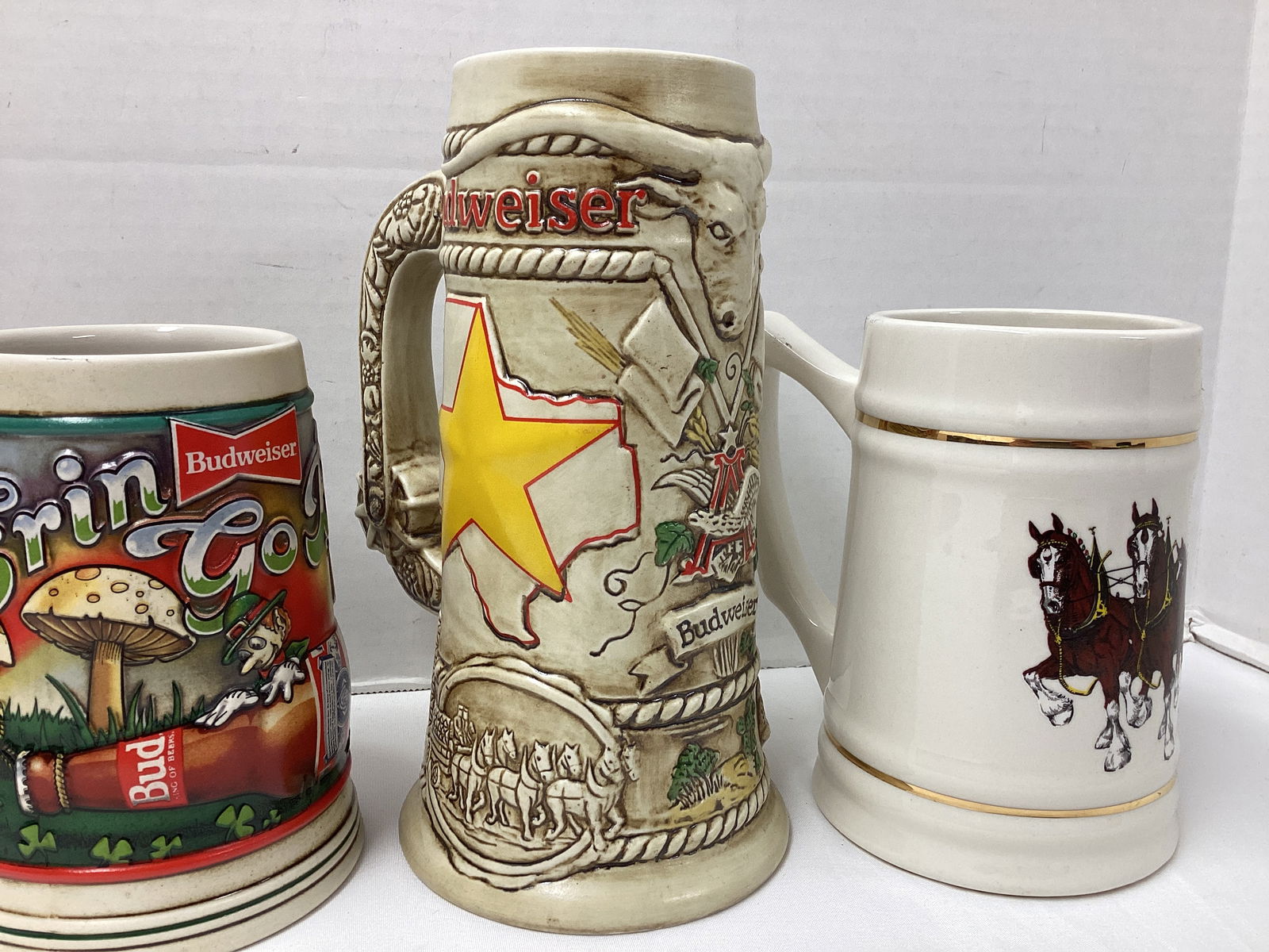Four Anheuser Busch Beer Steins - 4