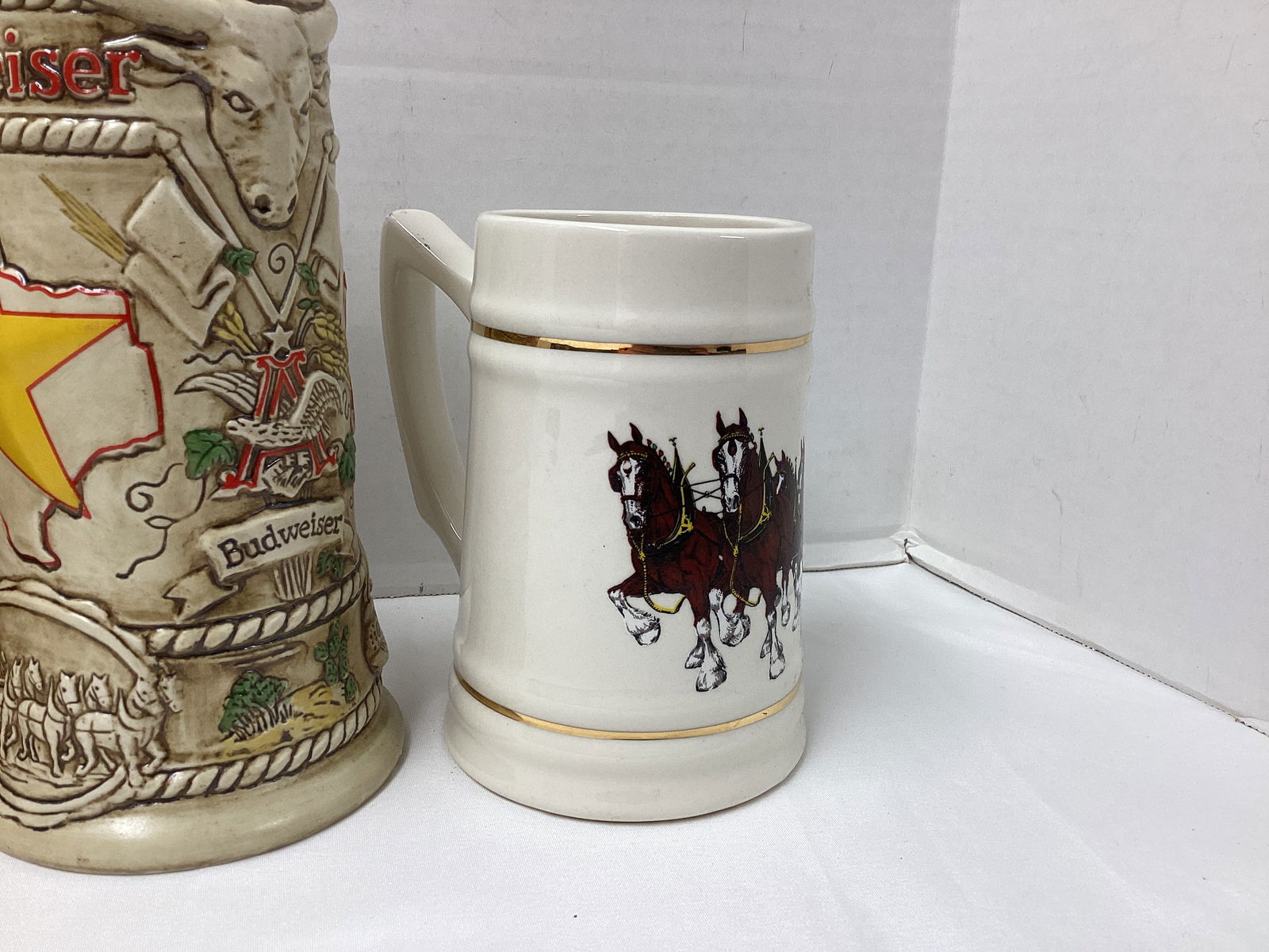 Four Anheuser Busch Beer Steins - 5