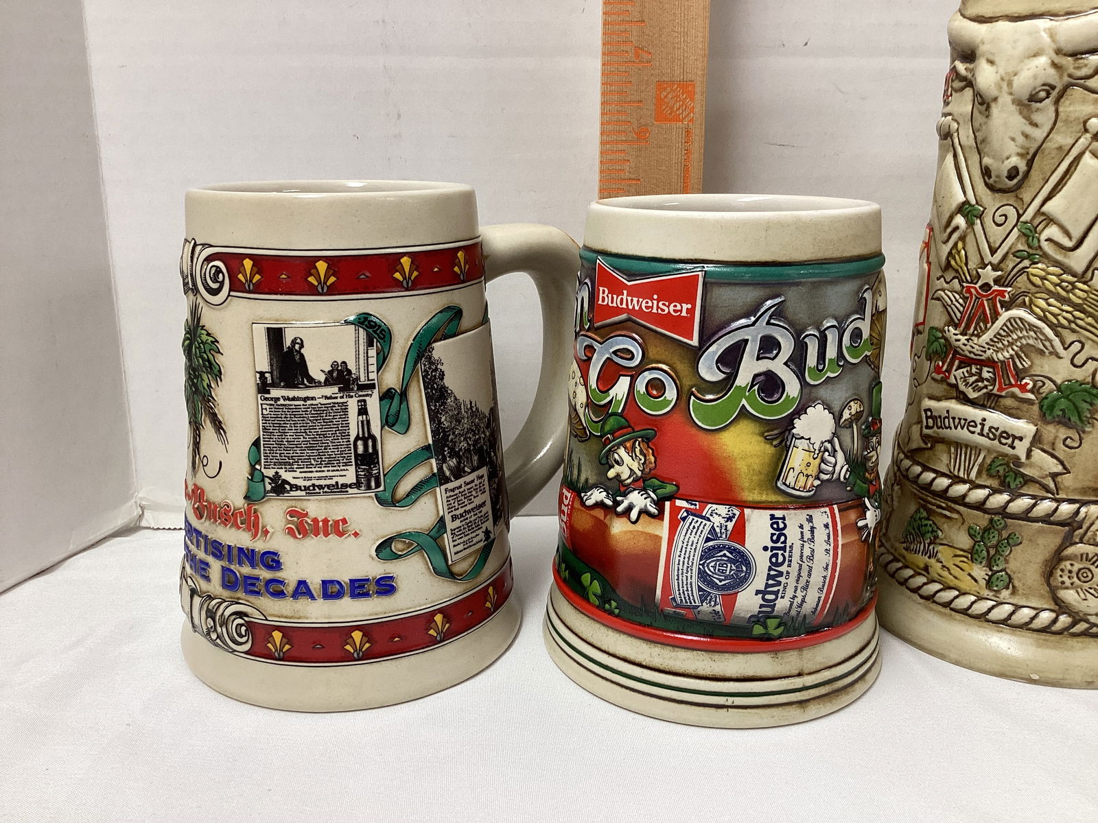 Four Anheuser Busch Beer Steins - 6