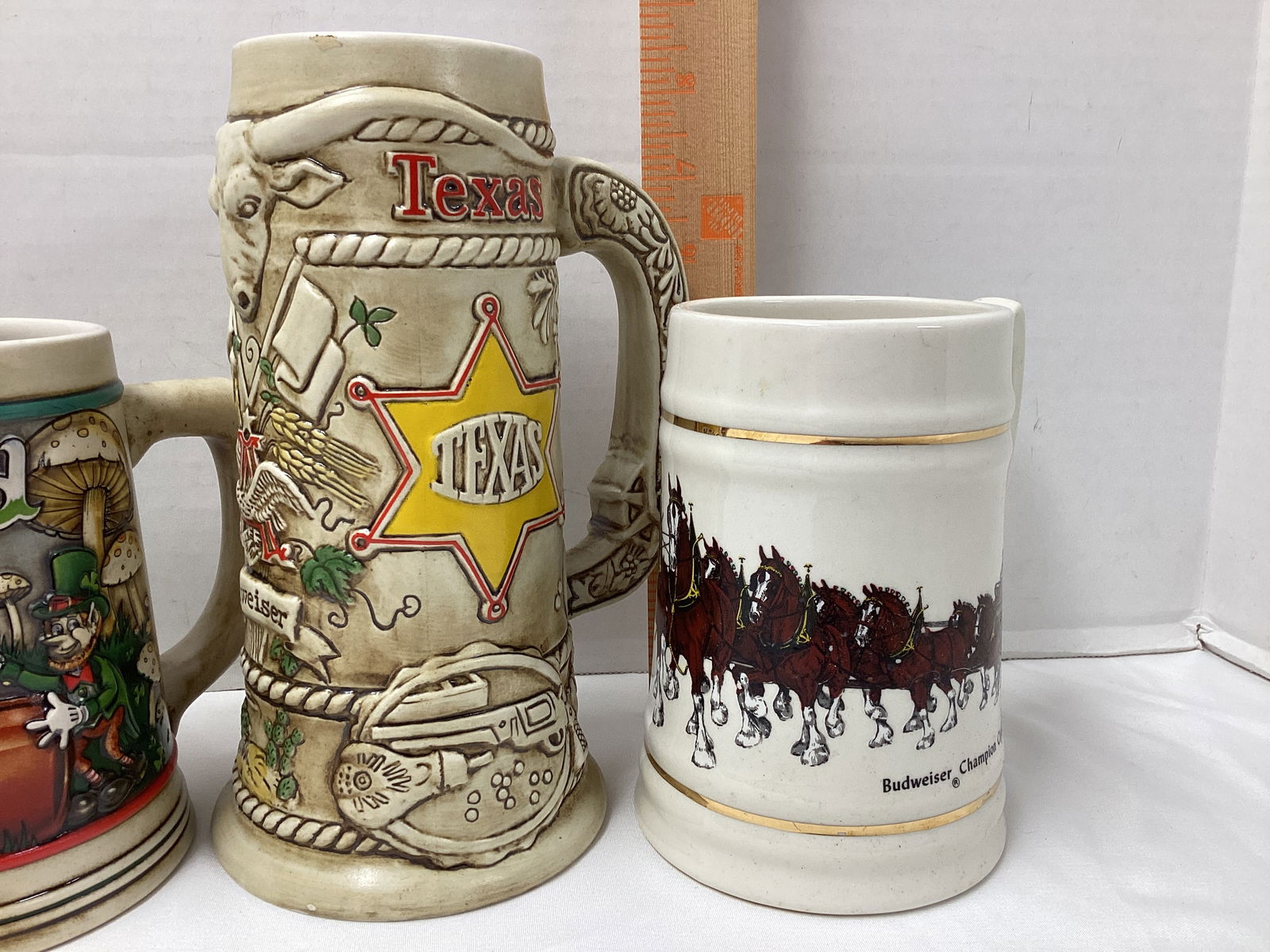 Four Anheuser Busch Beer Steins - 7