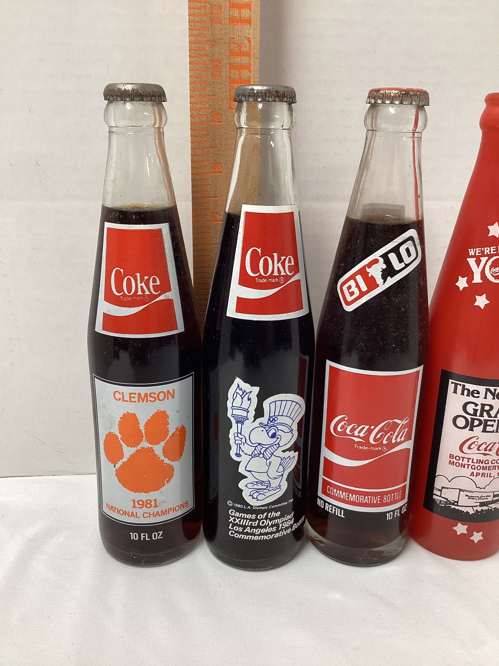 Four Commemorative Coca-Cola Bottles - 2