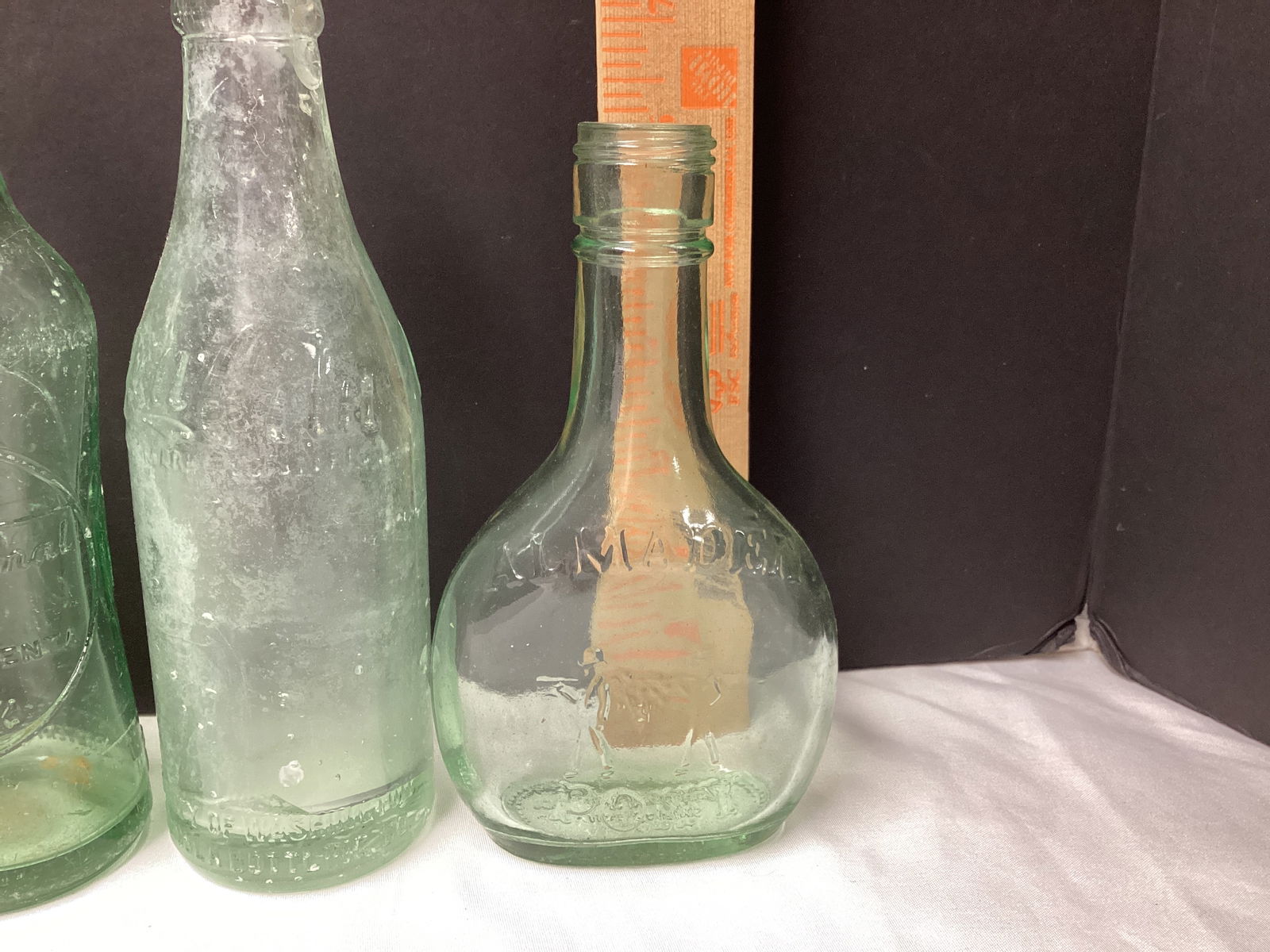 Five Vintage Glass Bottles - 4