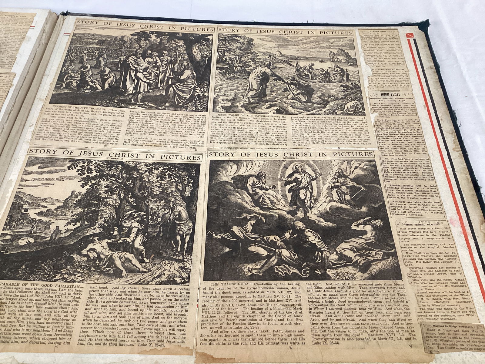 1920s-30s Newspaper Clipping Scrapbook in Large Tailoring Company Book - 15