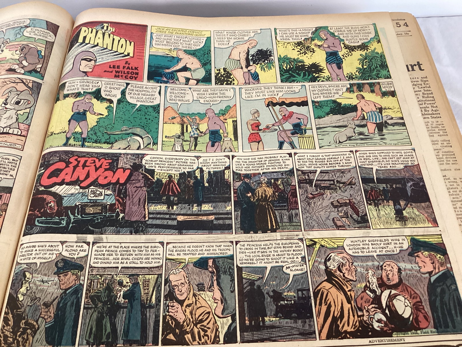 Raleigh, NC News and Observer March-April 1956 Bound Newspaper Book - 20