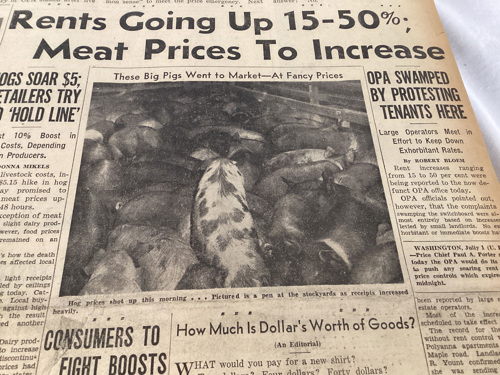 Indianapolis Times July-August 1946 Bound Newspaper Book - 6