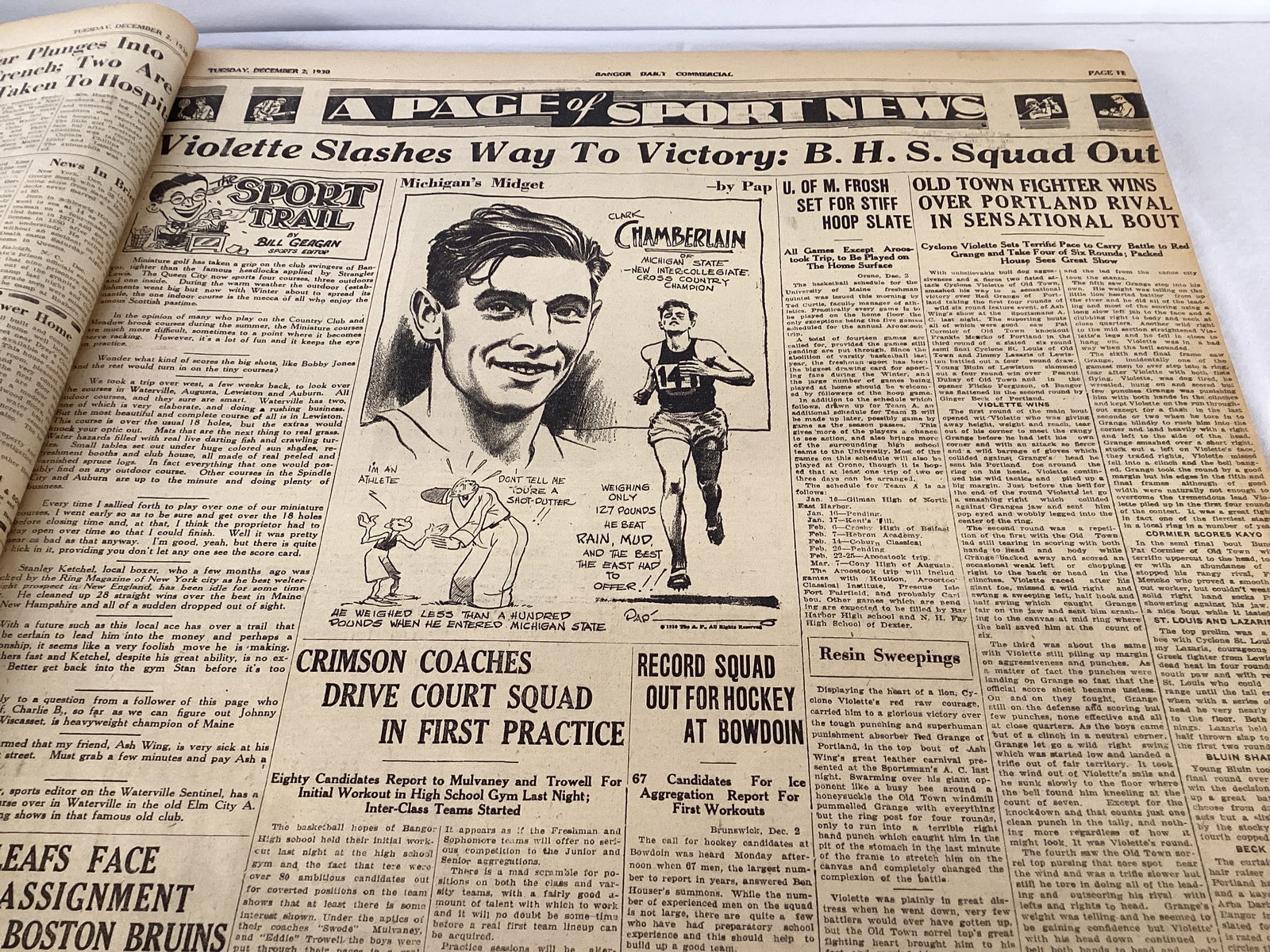 Bangor Daily Commercial December 1930 Bound Newspaper Book - 8