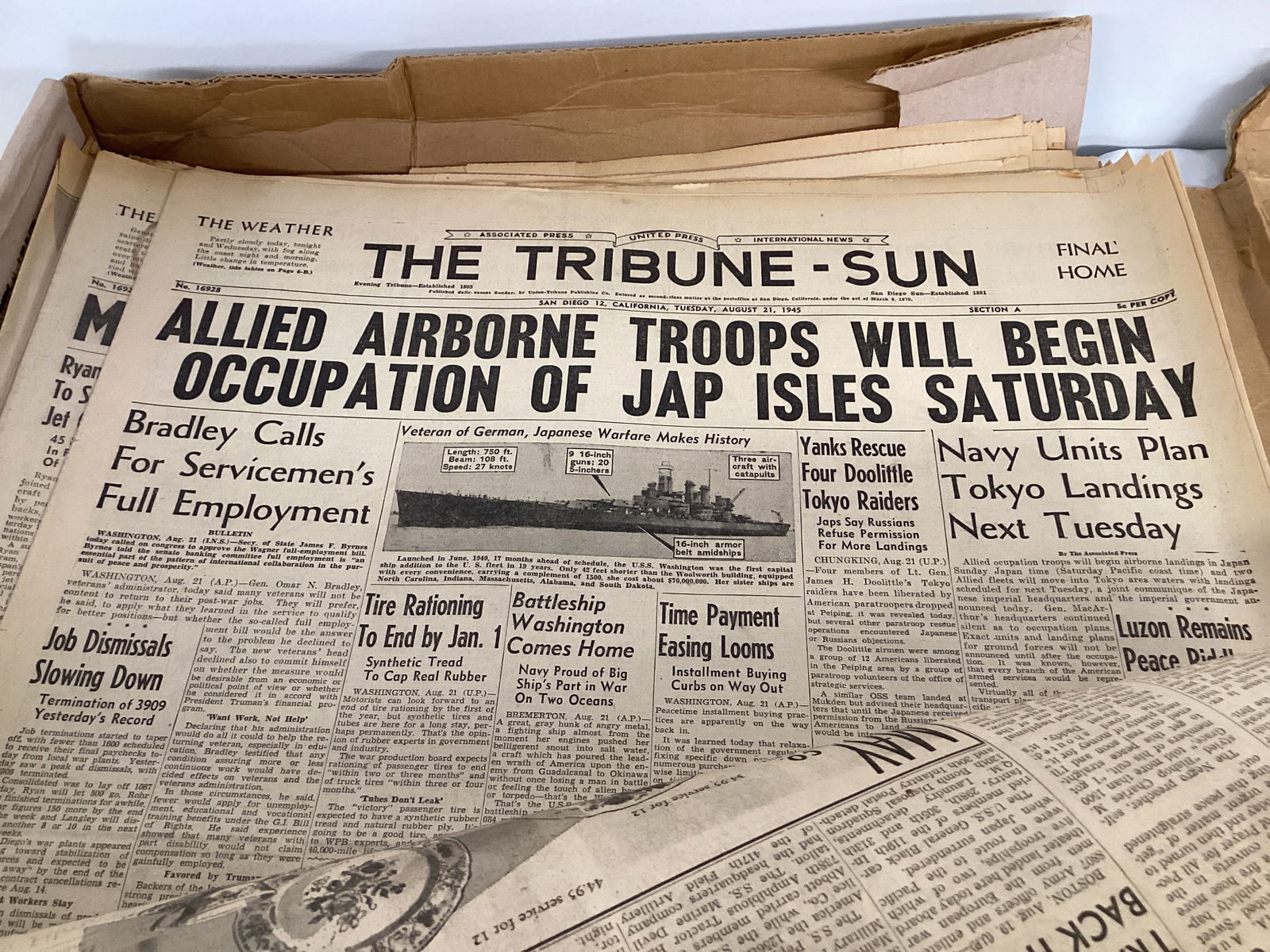 San Diego and Los Angeles World War II Newspapers - 10