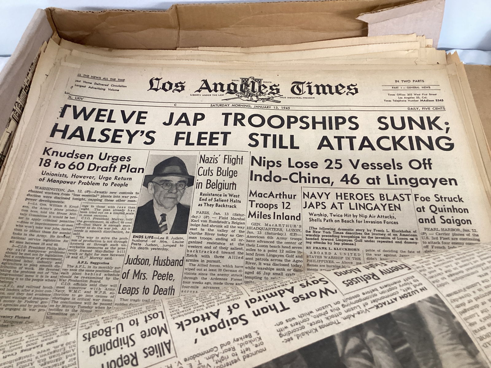 San Diego and Los Angeles World War II Newspapers - 12