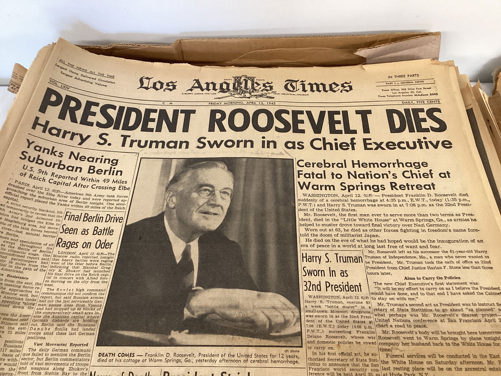 San Diego and Los Angeles World War II Newspapers - 2