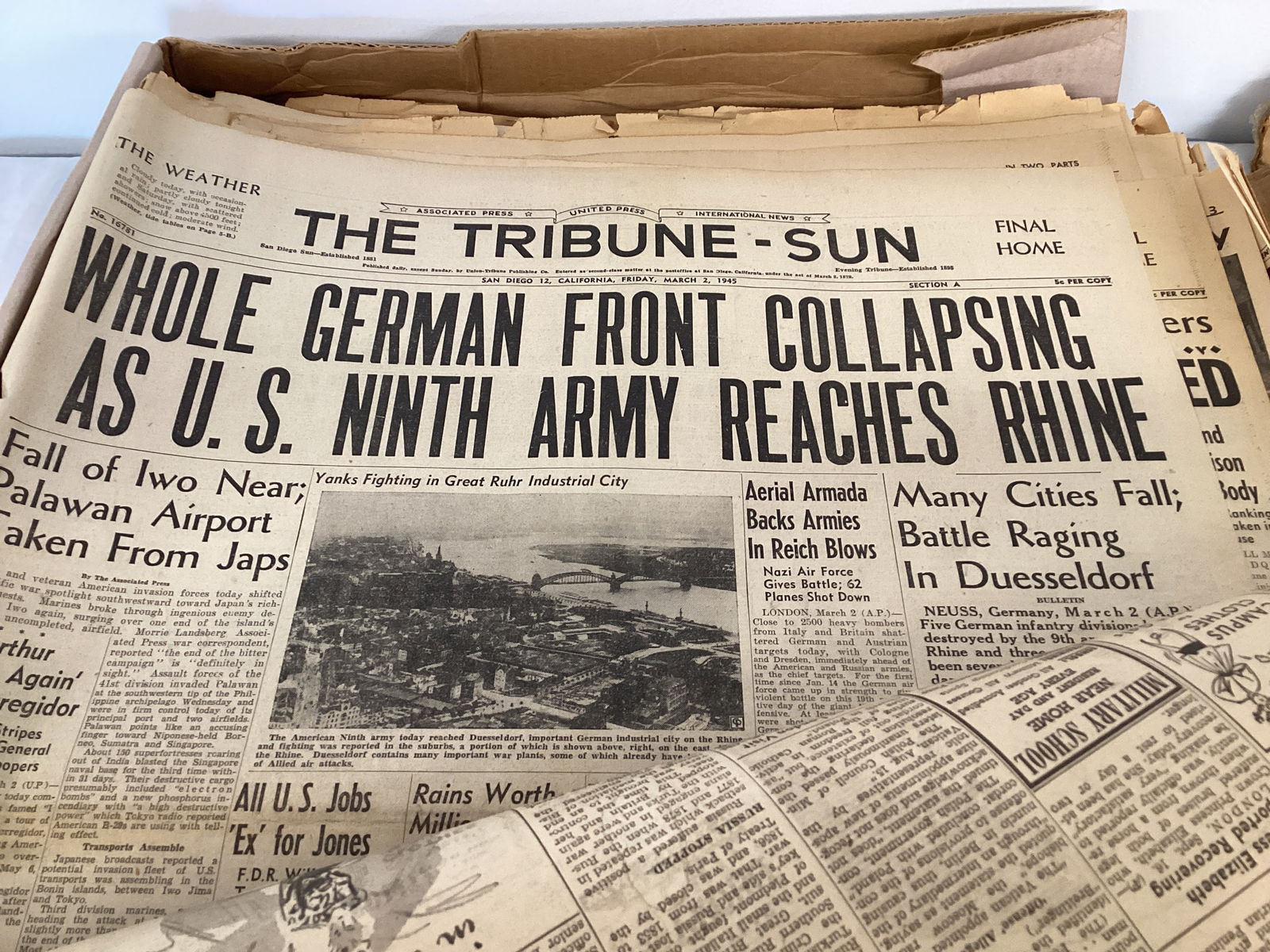 San Diego and Los Angeles World War II Newspapers - 4