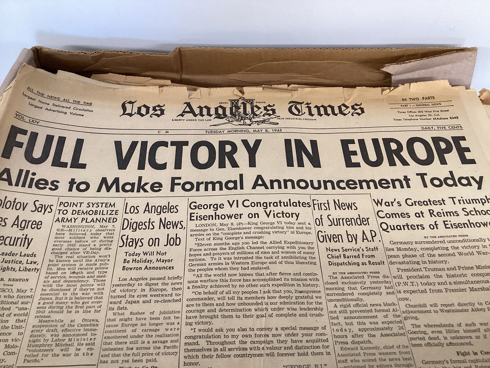 San Diego and Los Angeles World War II Newspapers - 5