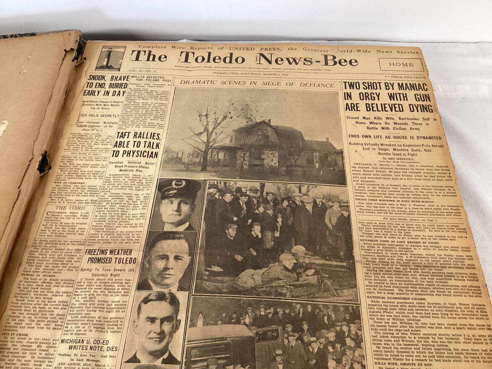 The Toledo News-Bee March 1930 Bound Newspaper Book - 6