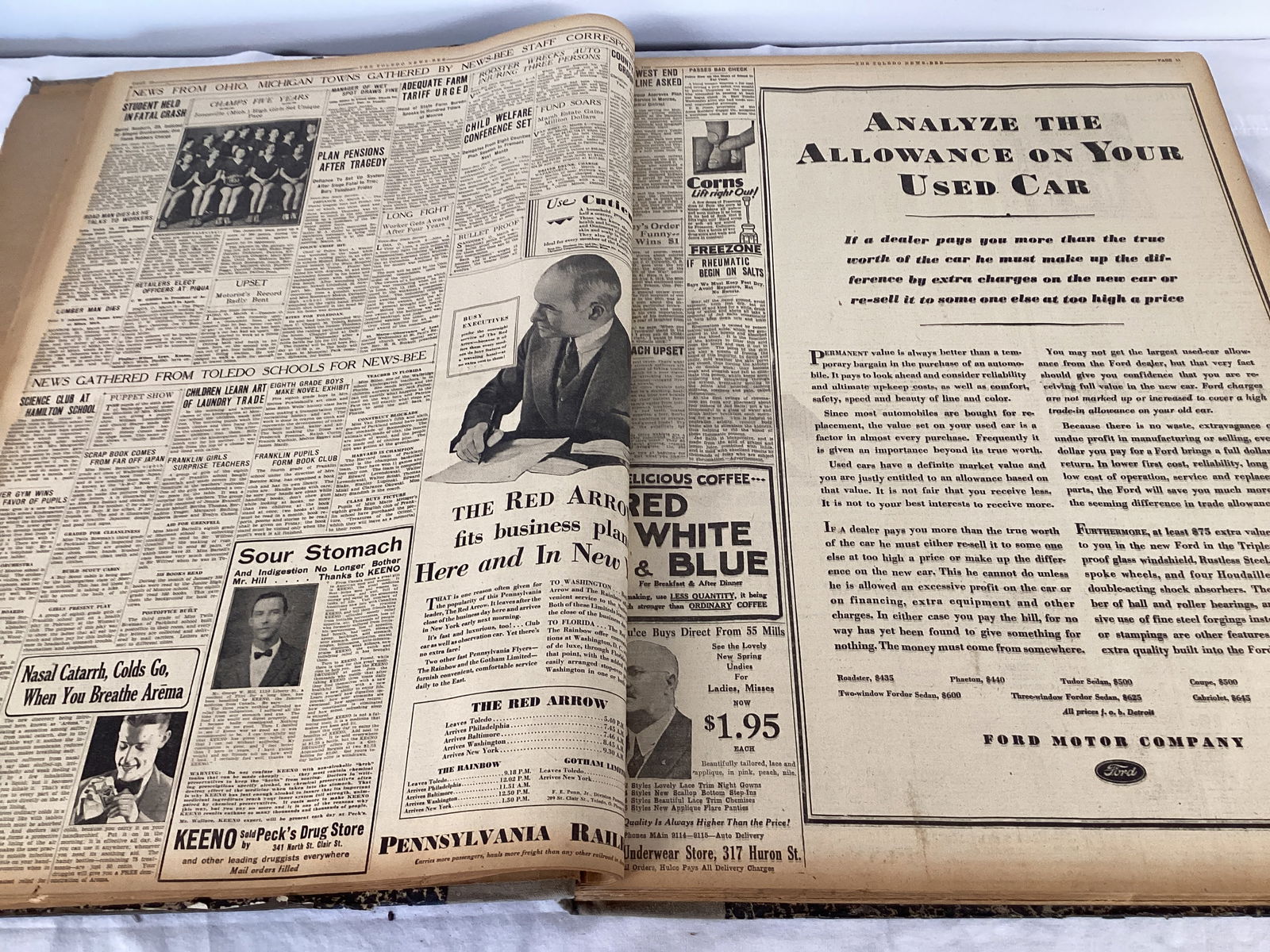 The Toledo News-Bee March 1930 Bound Newspaper Book - 7