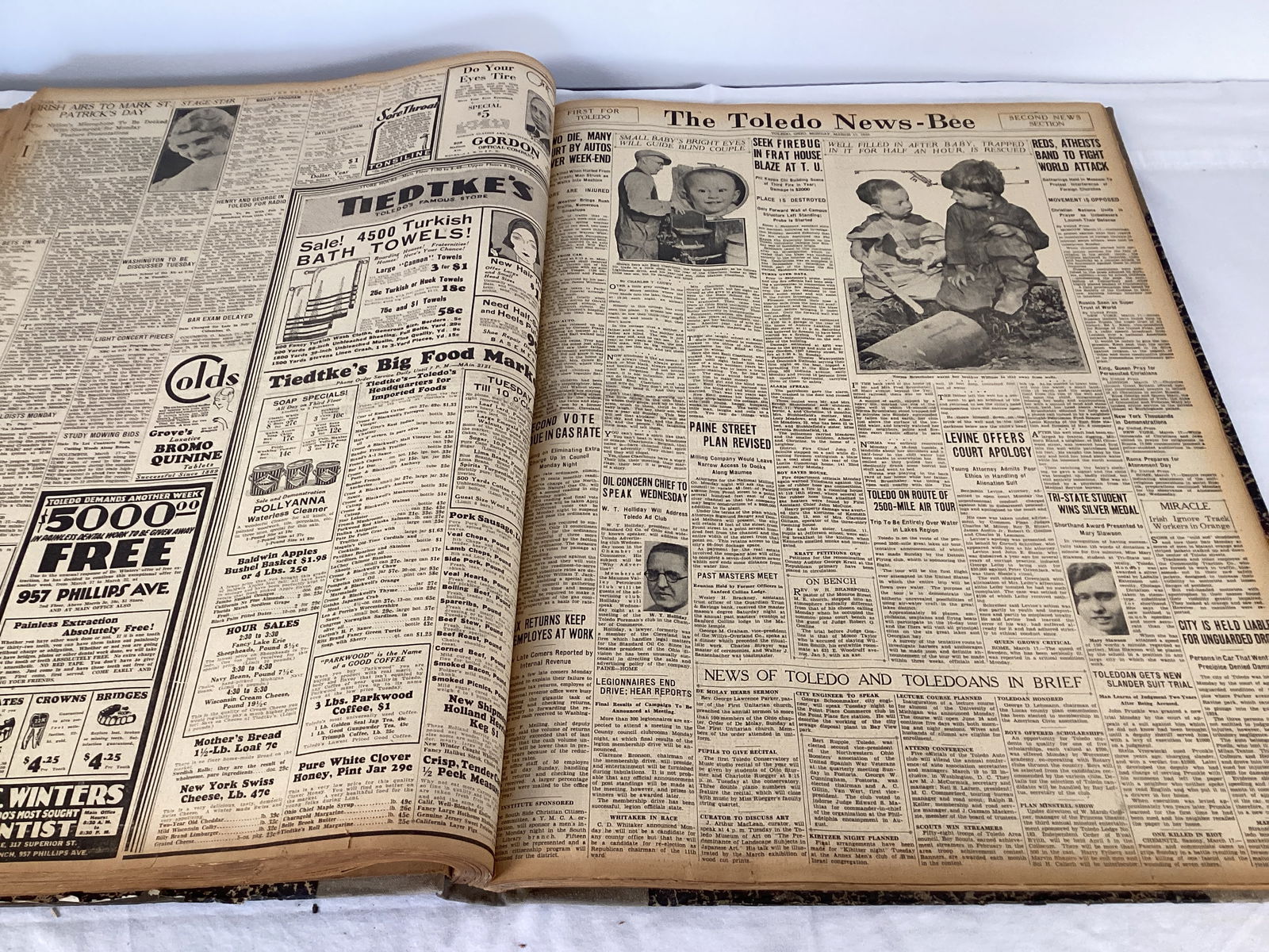 The Toledo News-Bee March 1930 Bound Newspaper Book - 9