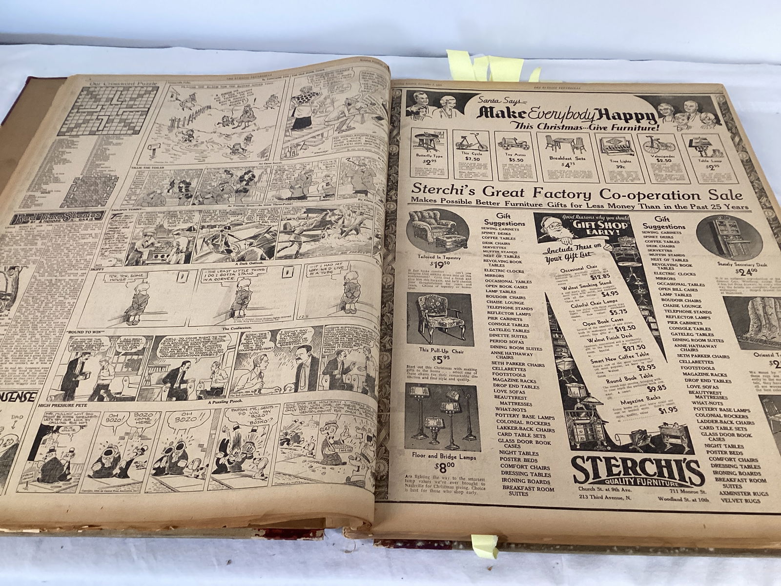 Nashville The Evening Tennessean December 1932 Bound Newspaper Book - 8