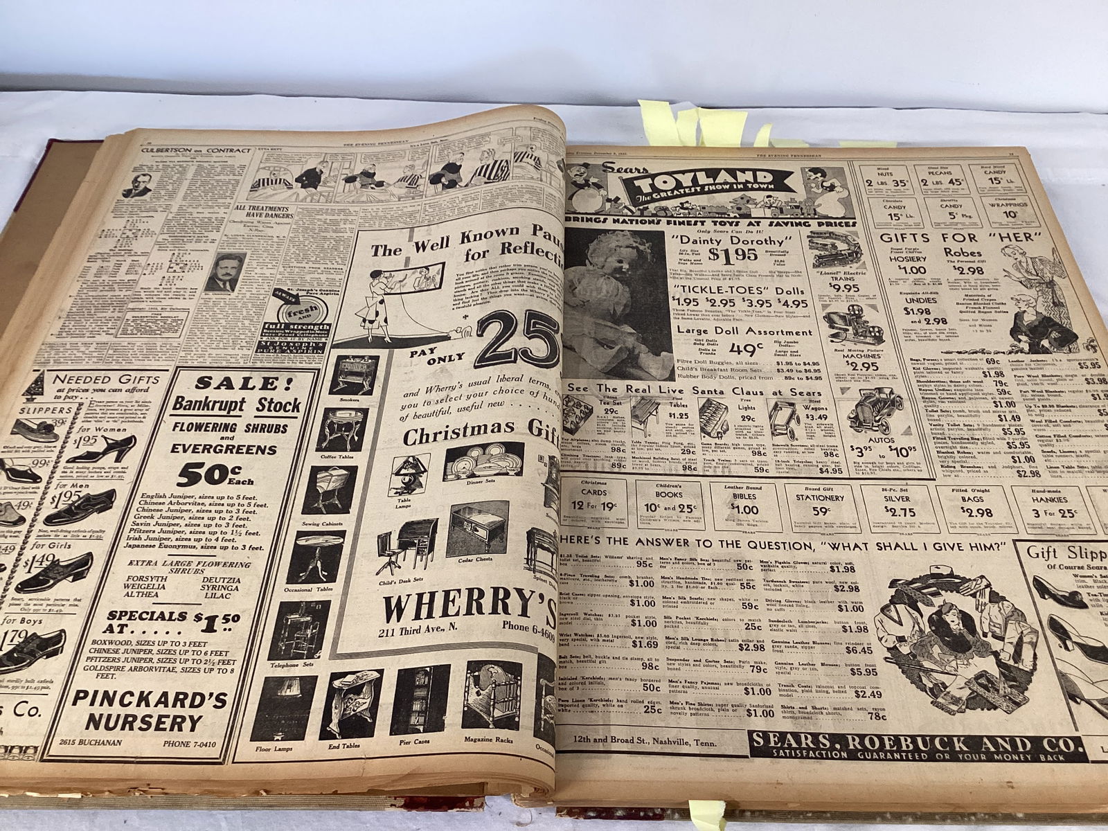 Nashville The Evening Tennessean December 1932 Bound Newspaper Book - 9