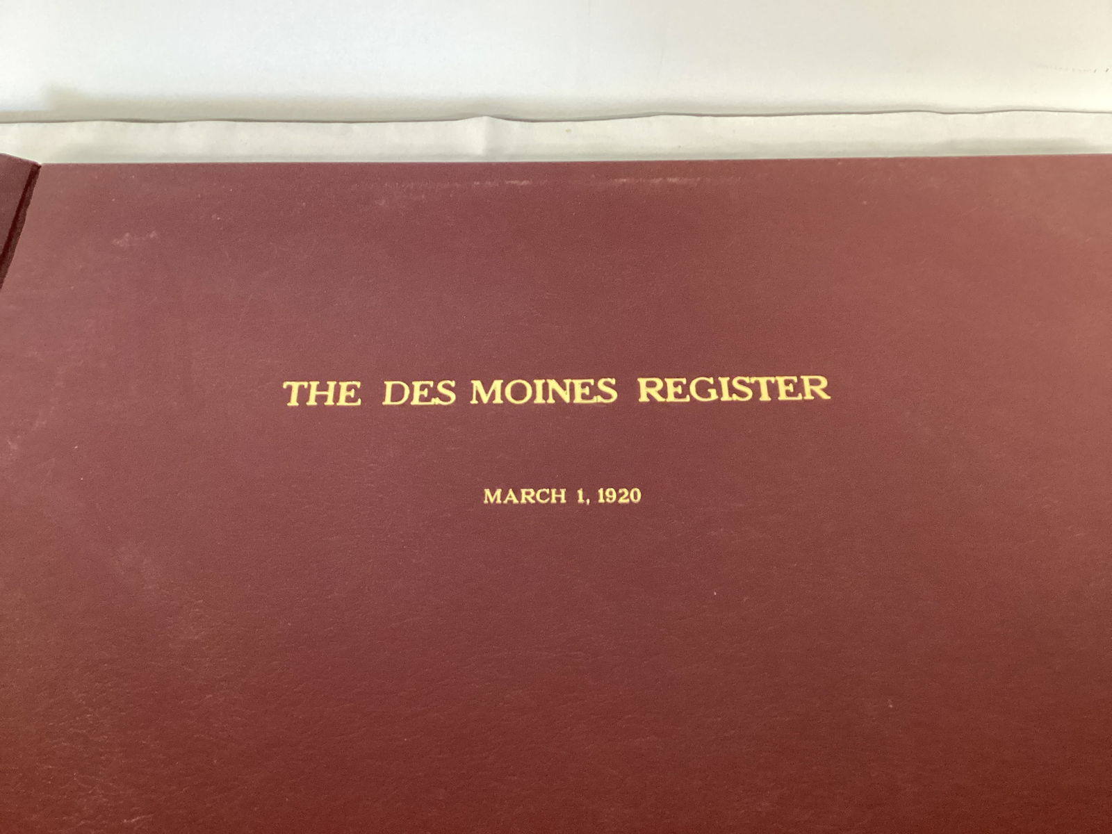 The Des Moines Register March 1, 1920 Bound Newspaper Book - 2
