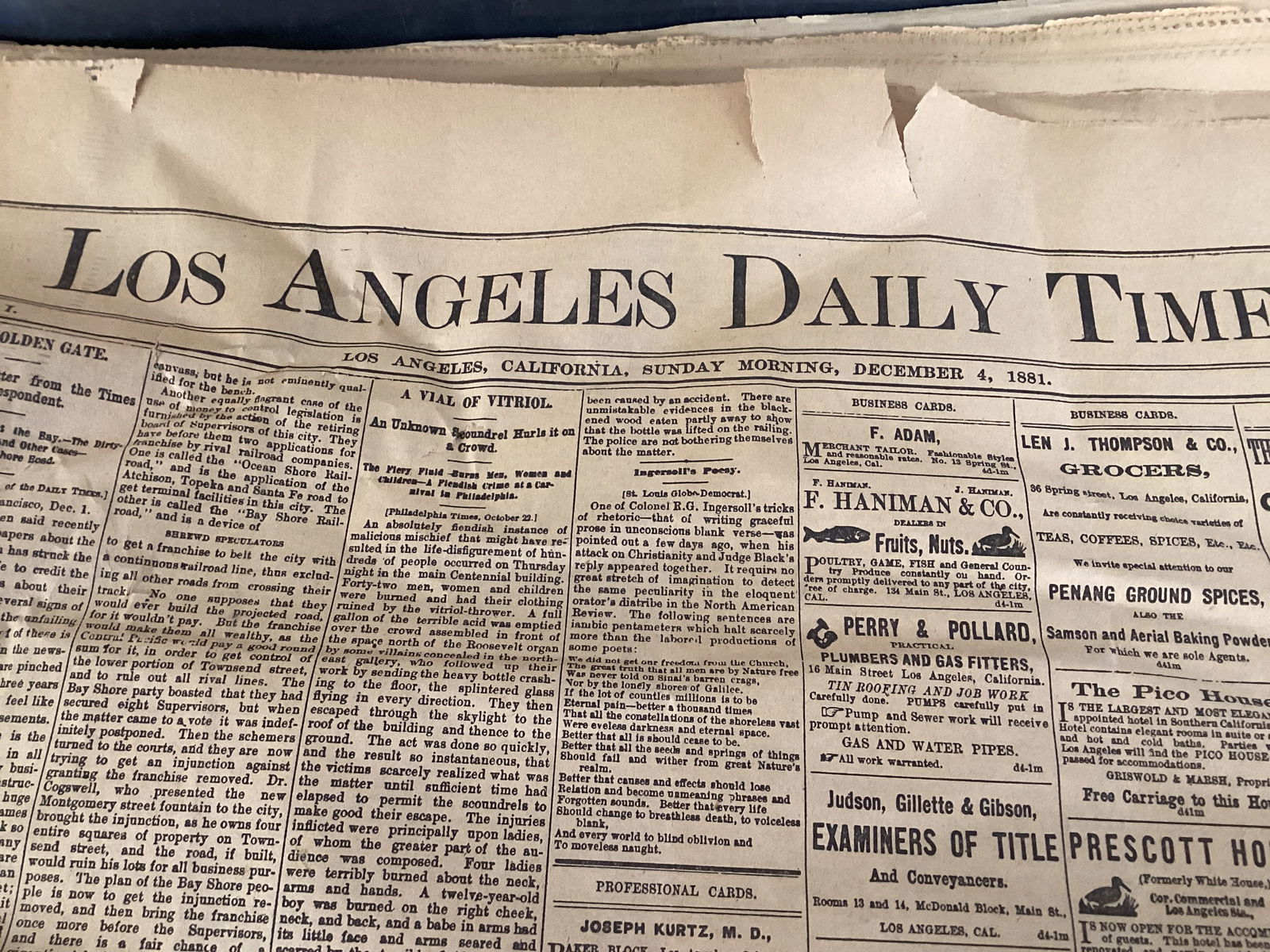 1800s and Early 1900s Newspapers - 5