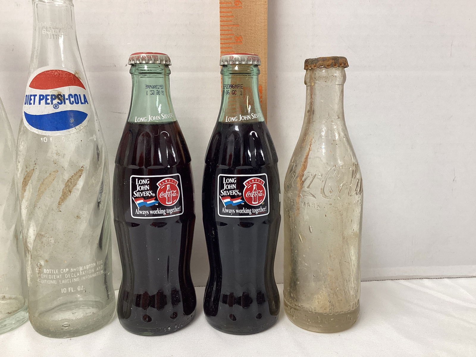 Five Pepsi and Coca-Cola Bottles - 3