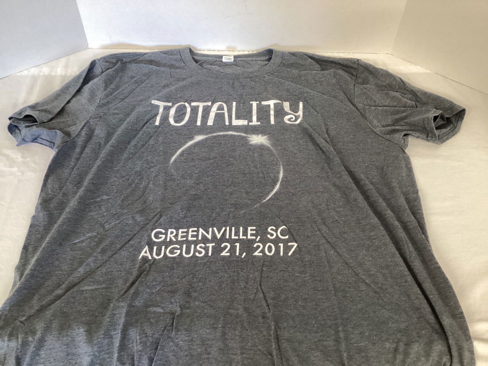 Totality Greenville, SC August 21, 2017 Total Eclipse T-Shirt: XL 