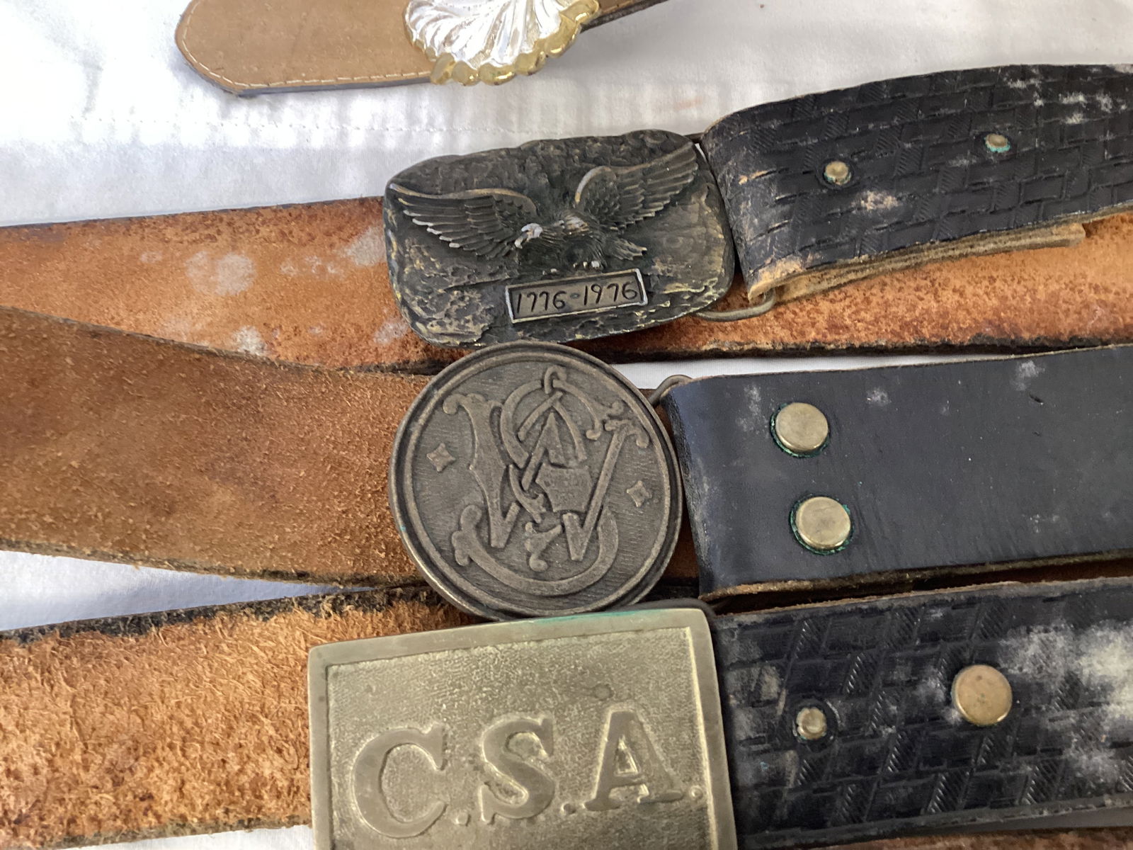 Leather Belts with Belt Buckles - 4