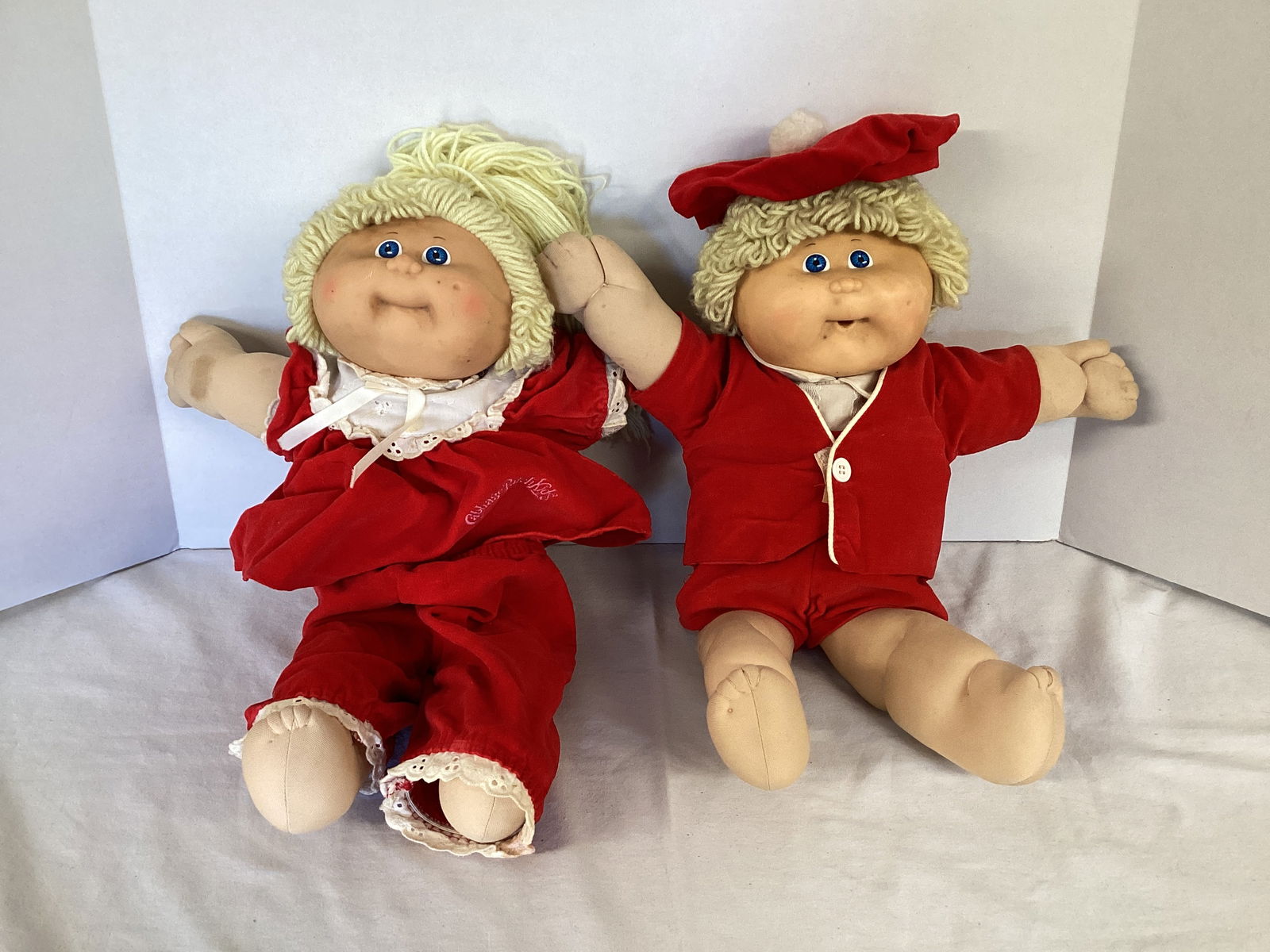 1986 Xavier Roberts Cabbage Patch Brother and Sister: some spots