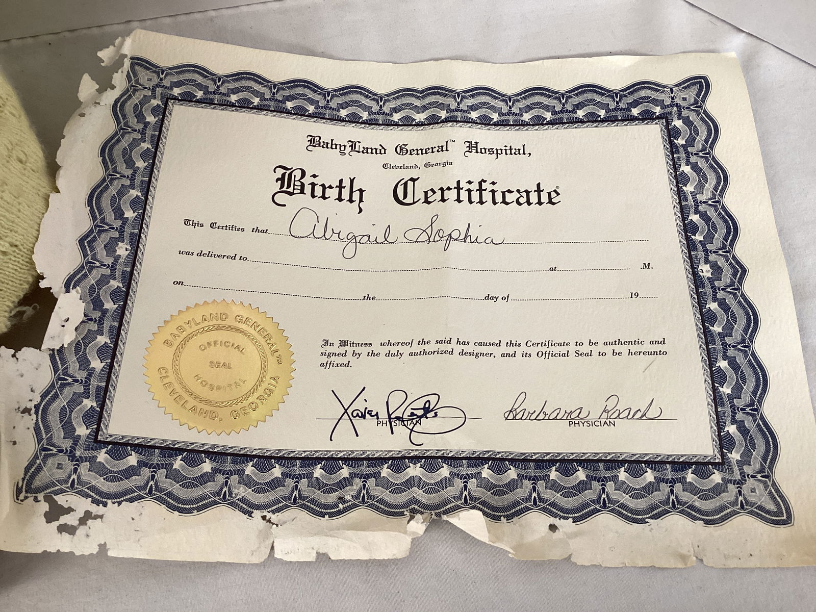 Cabbage Patch Doll with Adoption Papers - 6