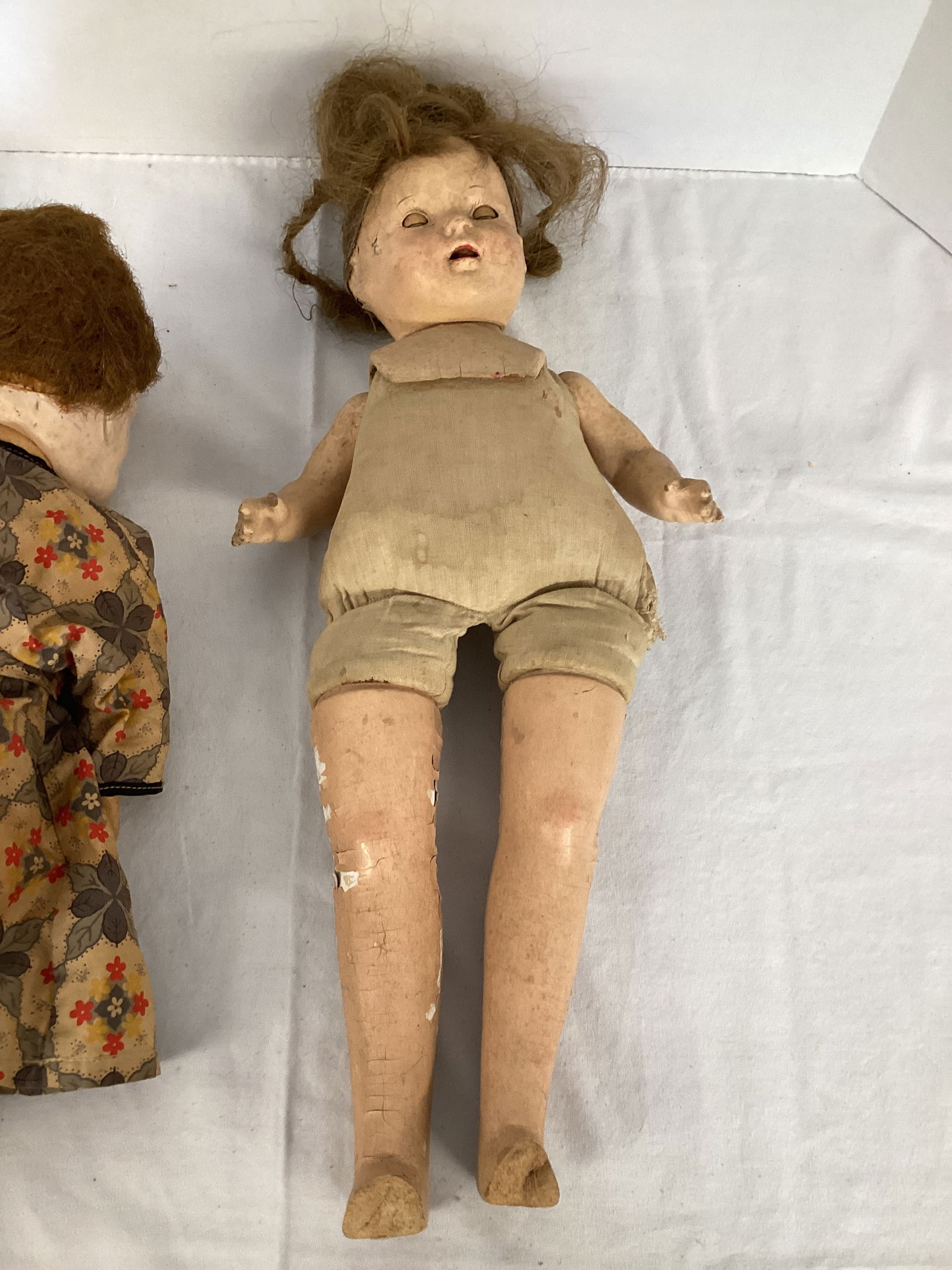 American Character Doll 15" Doll and Antique Composition Doll - 7