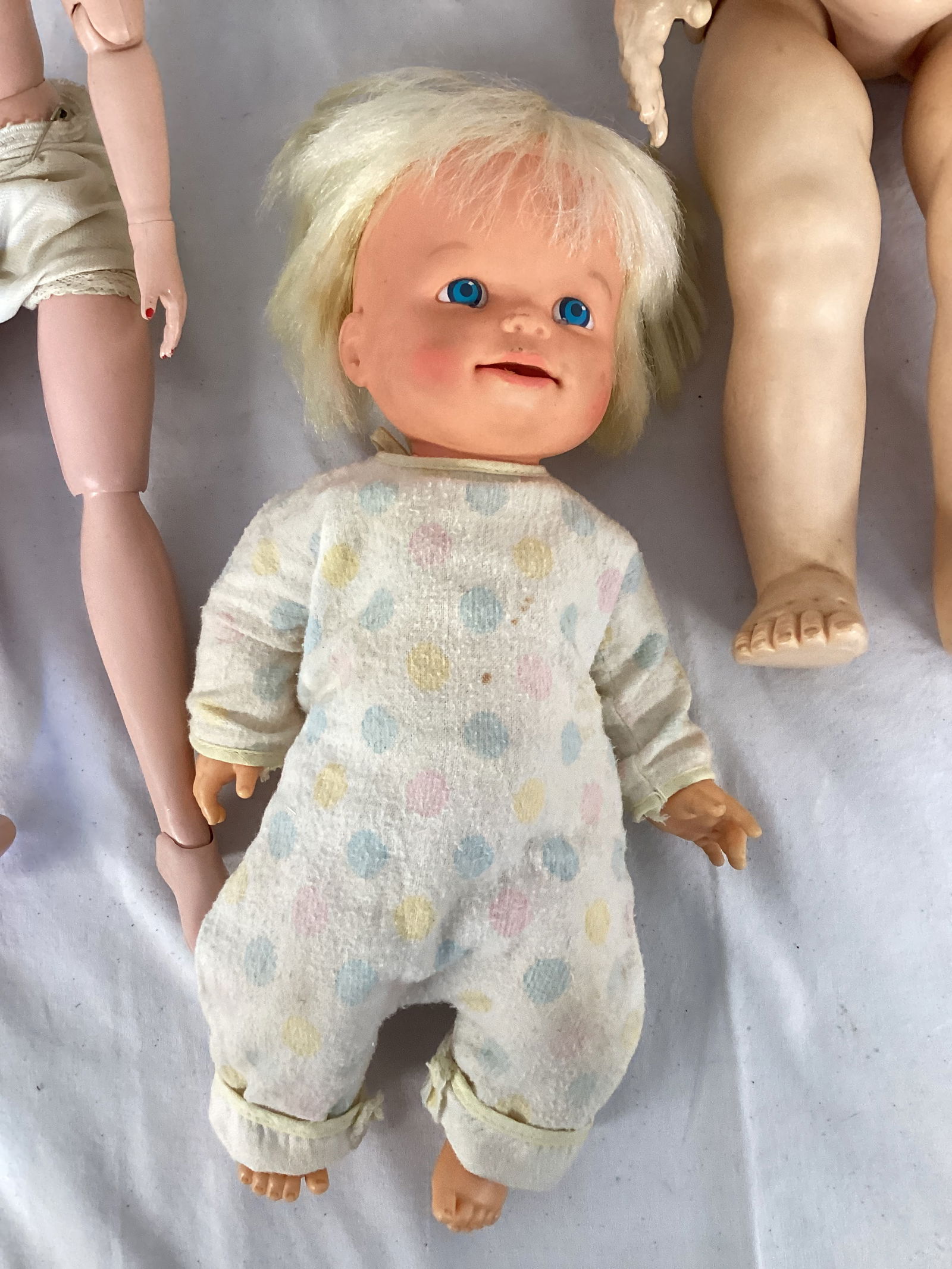 Four Vintage Dolls - Ideal, Mattel, Furga, Uneeda - 4