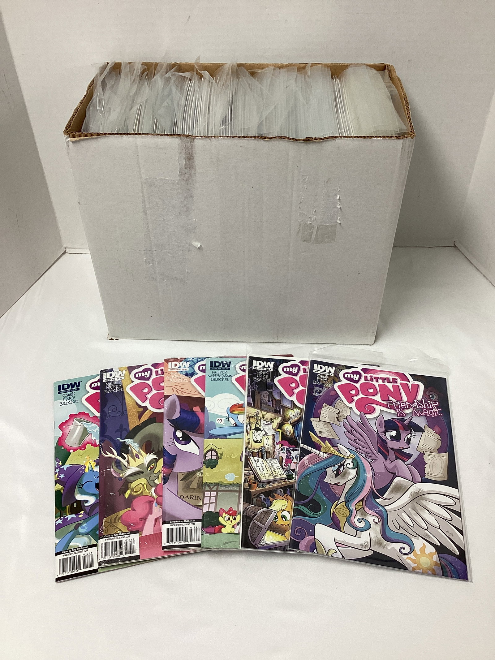 Short Box of IDW My Little Pony Comic Books: . 