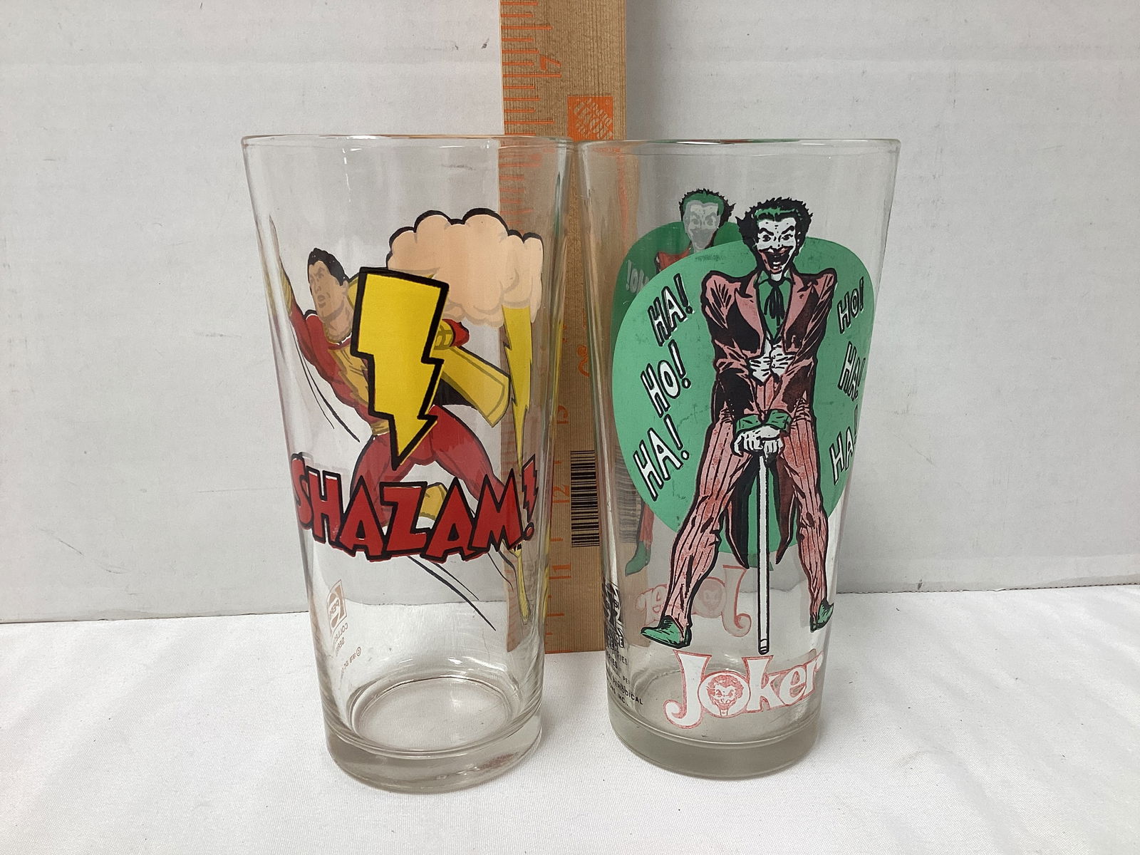 Pepsi Shazam and The Joker Collector Glasses - 2