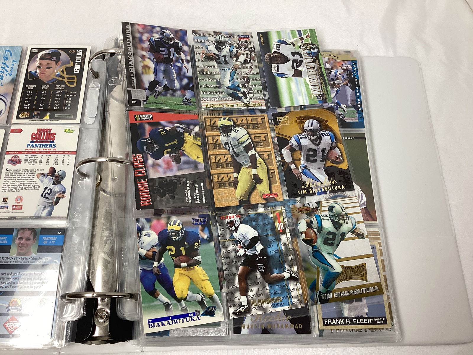 Binder of NFL Football Cards - 10