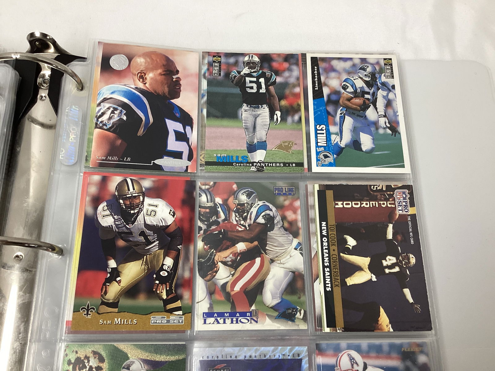 Binder of NFL Football Cards - 15