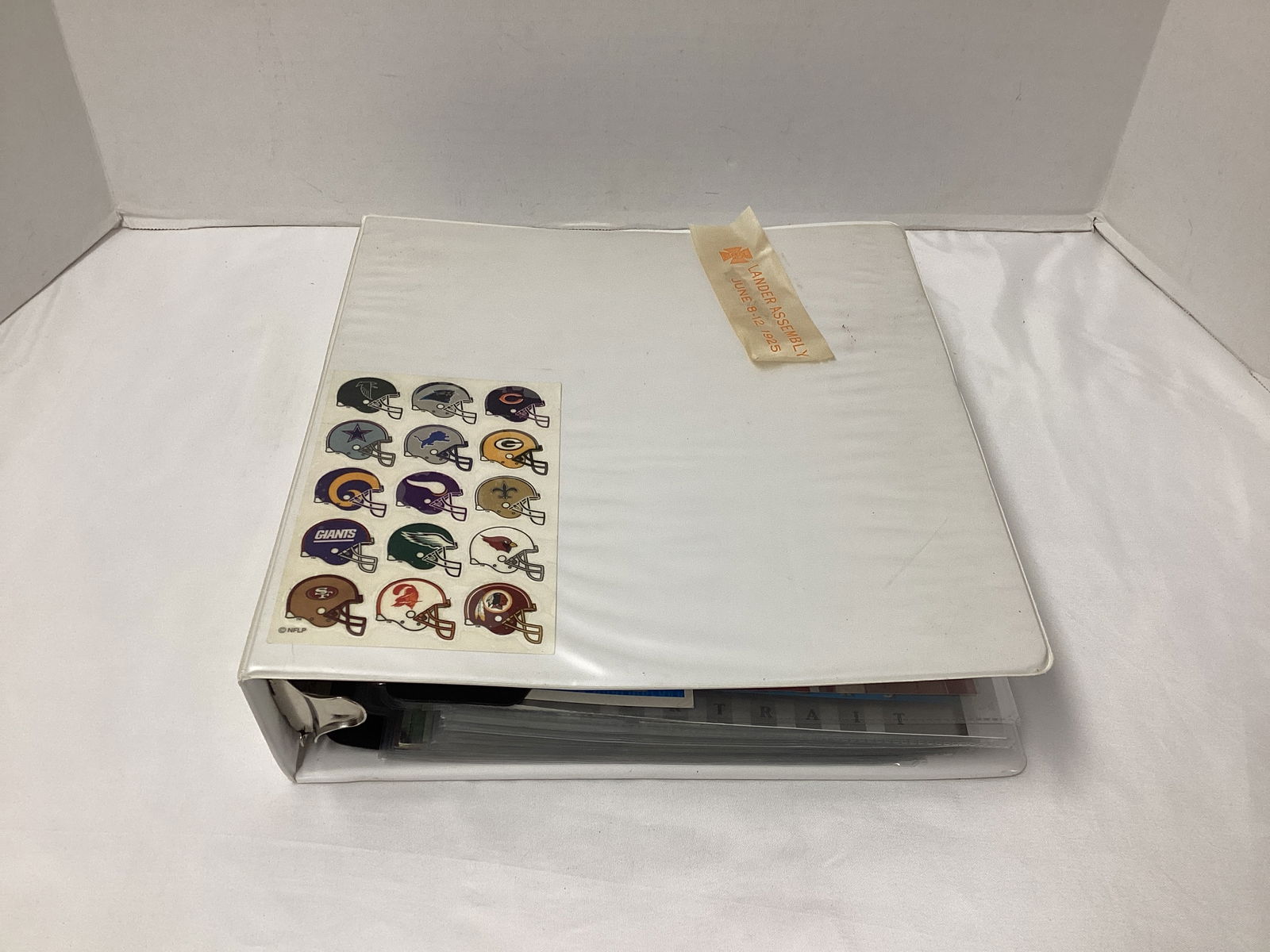 Binder of NFL Football Cards: . 