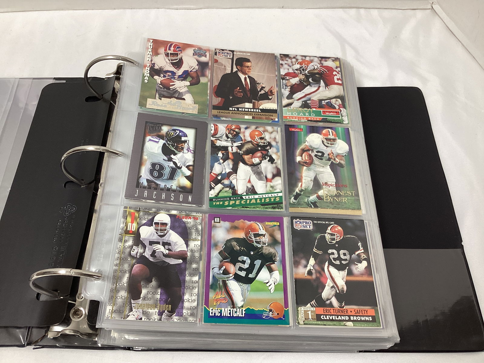Binder of NFL Football Cards - 2