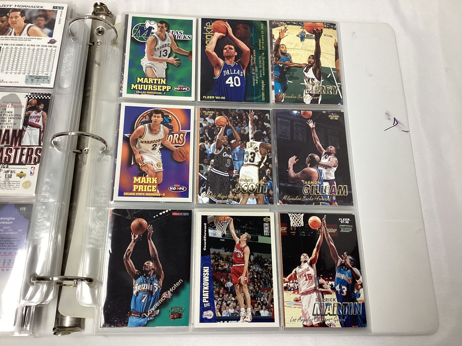 Binder of NBA Basketball Cards - 10