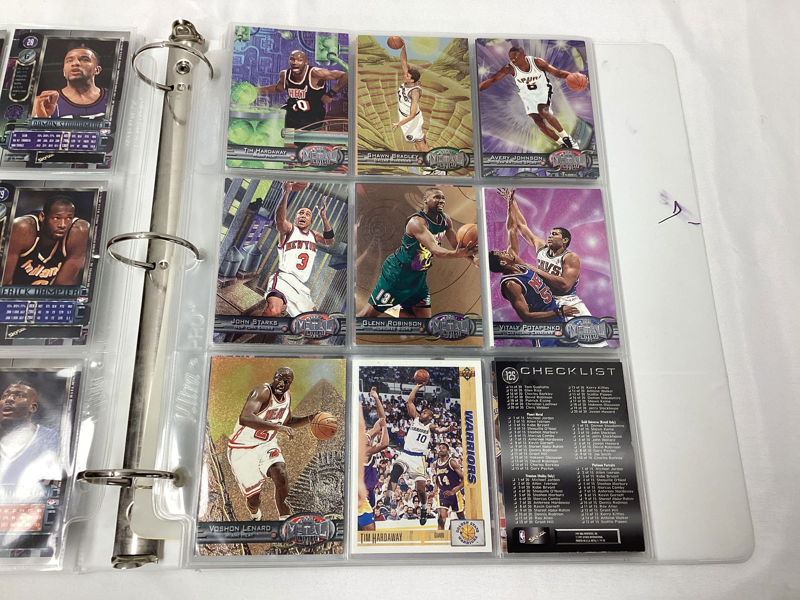 Binder of NBA Basketball Cards - 2