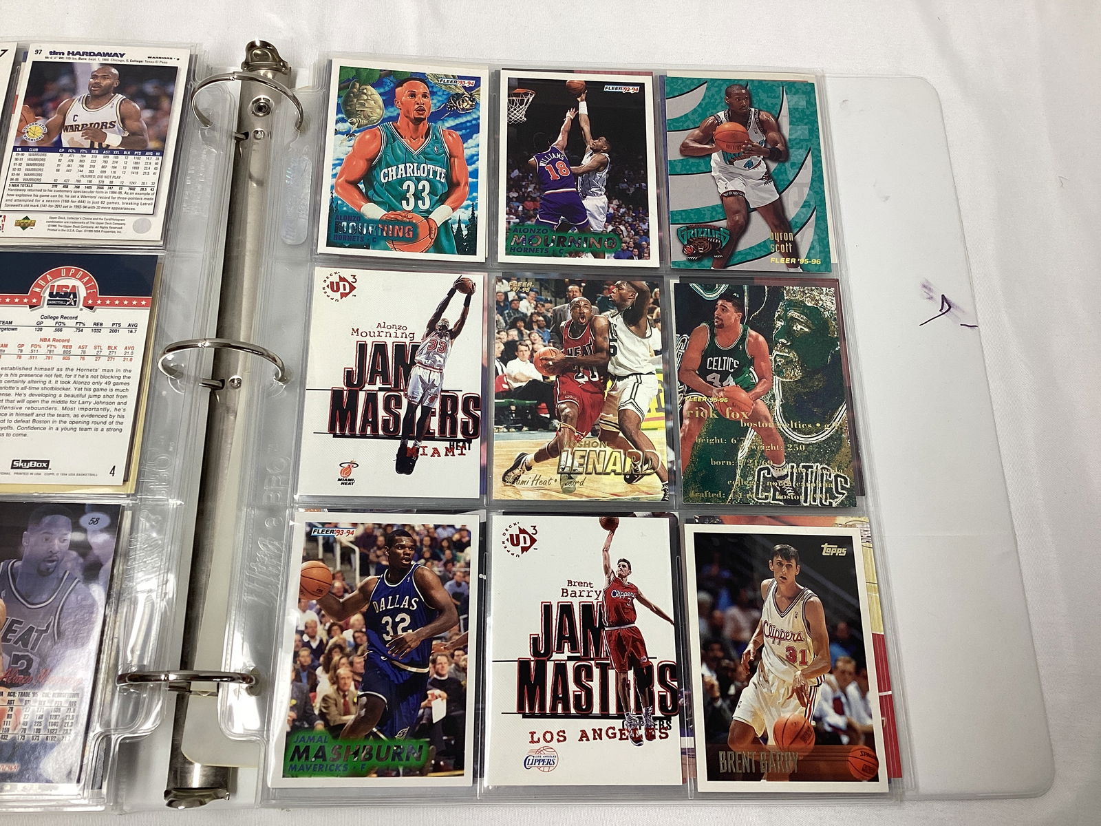 Binder of NBA Basketball Cards - 5