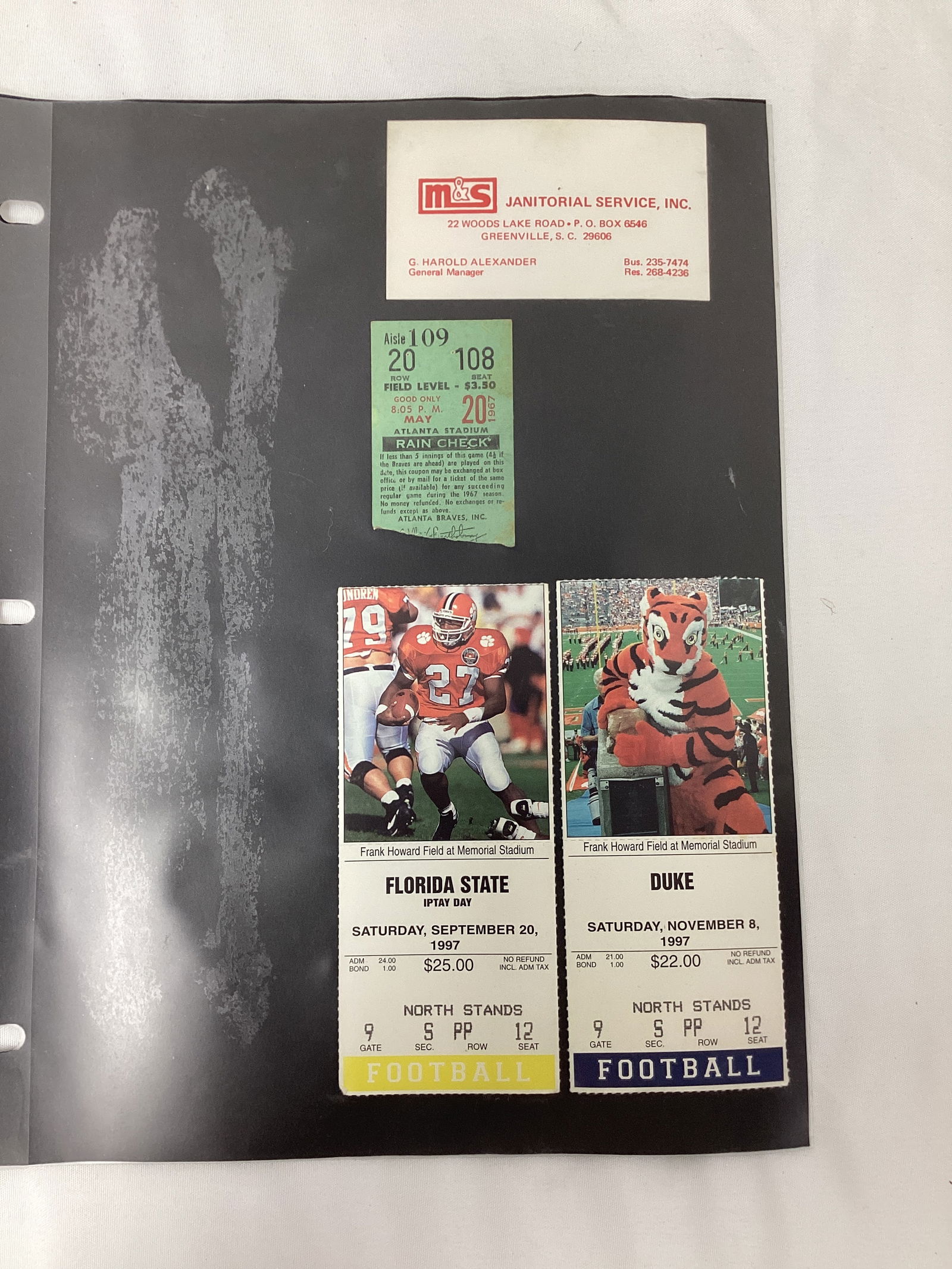 Clemson Tigers Football Programs and Ticket Stubs - 8